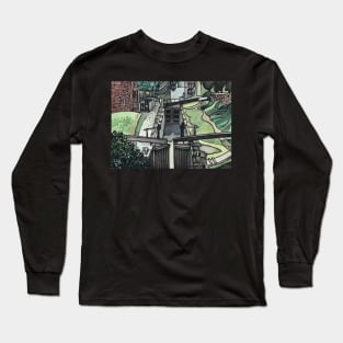 Oxford Canal Oxfordshire England Art Landscape British Long Sleeve T-Shirt